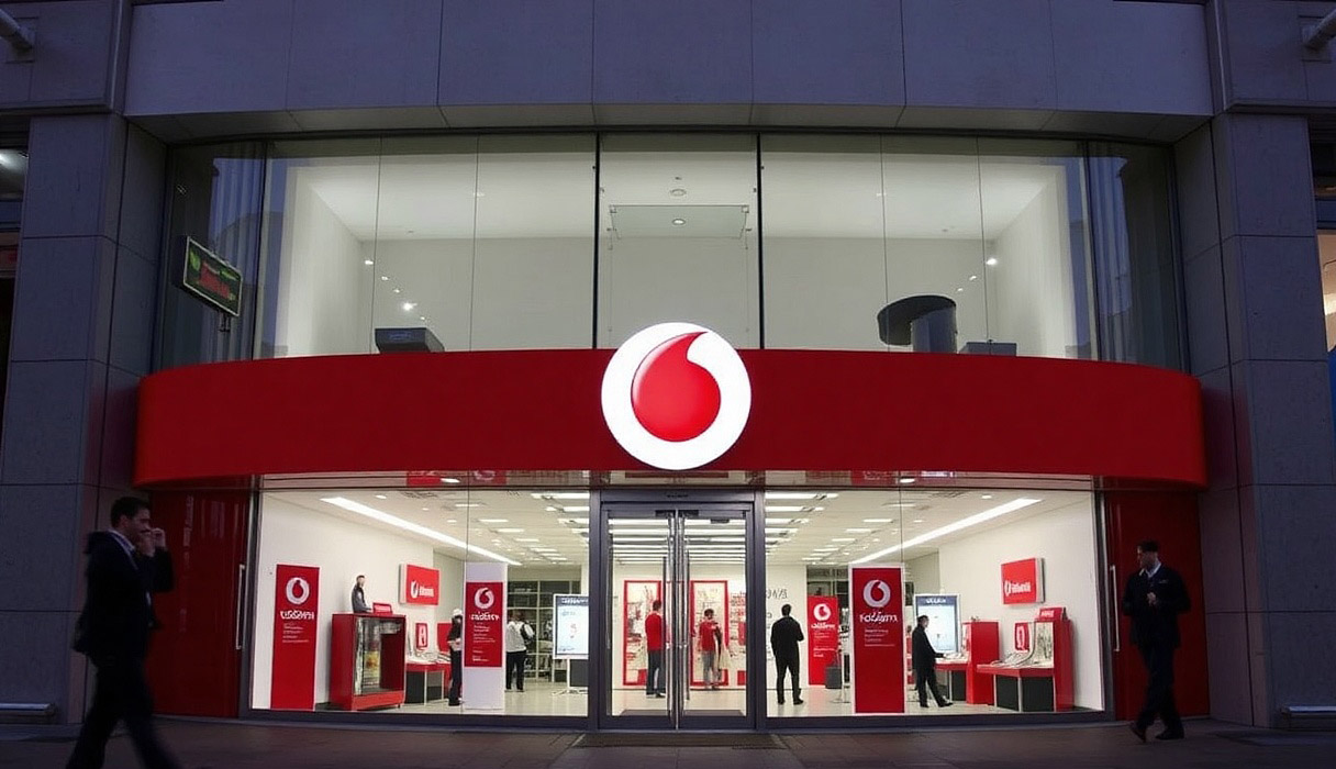 Vodafone zvažuje prodej své španělské pobočky s firmou Morgan Stanley: Britský mobilní operátor by mohl prodat dceřinou společnost za 3,9 miliardy eur (AI gen)